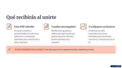 Mini Retiro HoLu: Fe y Renovación (3 Días de Transformación Interior)