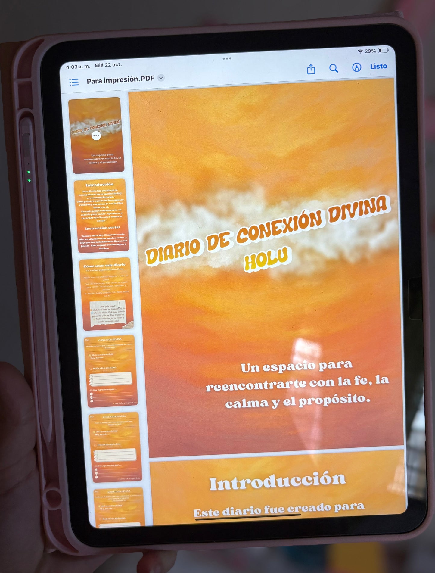 ✨ Conexión Divina – Guía Espiritual Editable de 21 Days✨