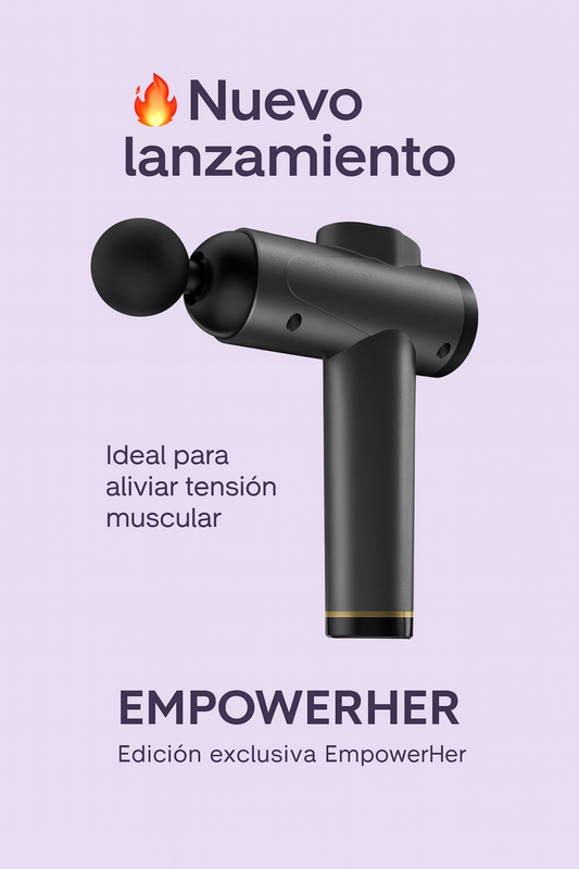 💜 Pistola de Masaje EmpowerHer™ – Alivio Muscular Instantáneo & Relax Total