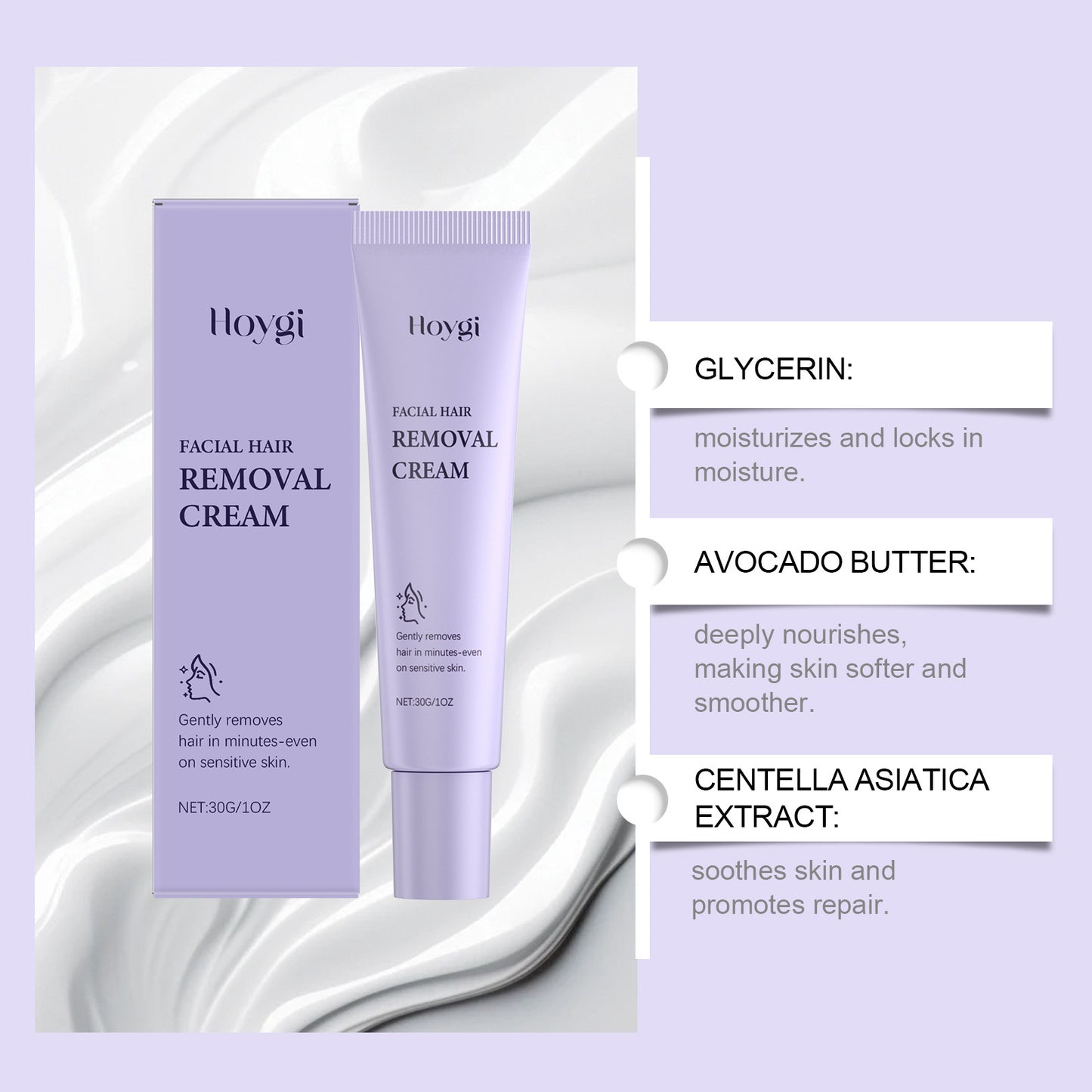 ✨ Crema Depilatoria Facial Suave – Piel lisa y cuidada en minutos✨